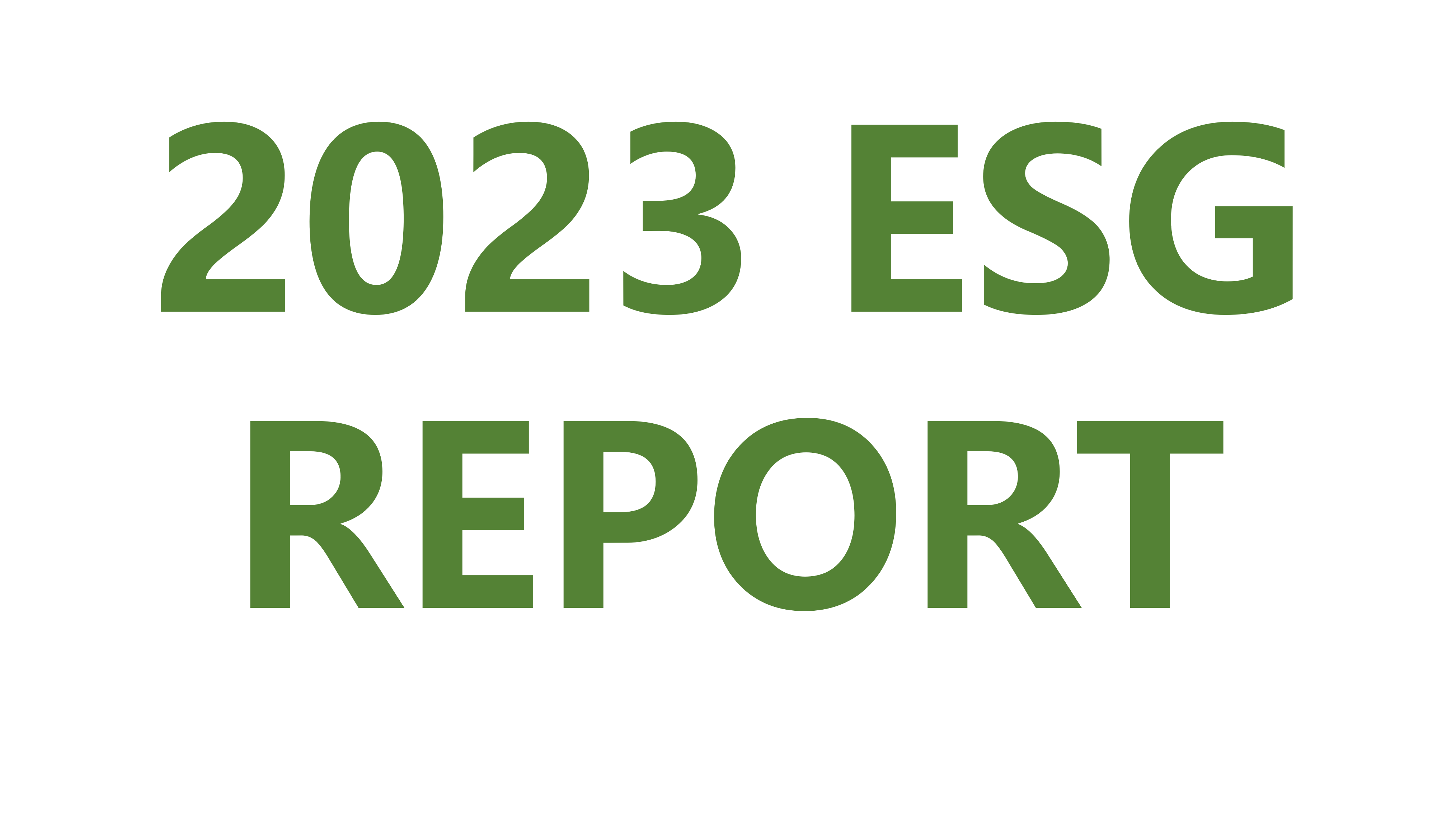 2023 ESG REPORT